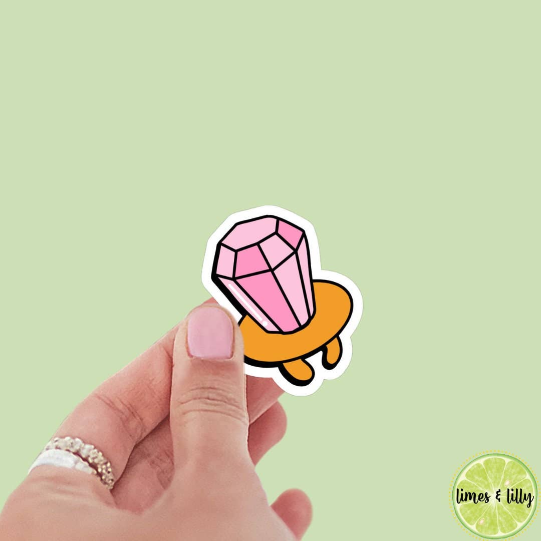 Ring Pop Nostalgia Sticker | 90s Kid | 80s Kid |Kindle: Holographic/Sparkly