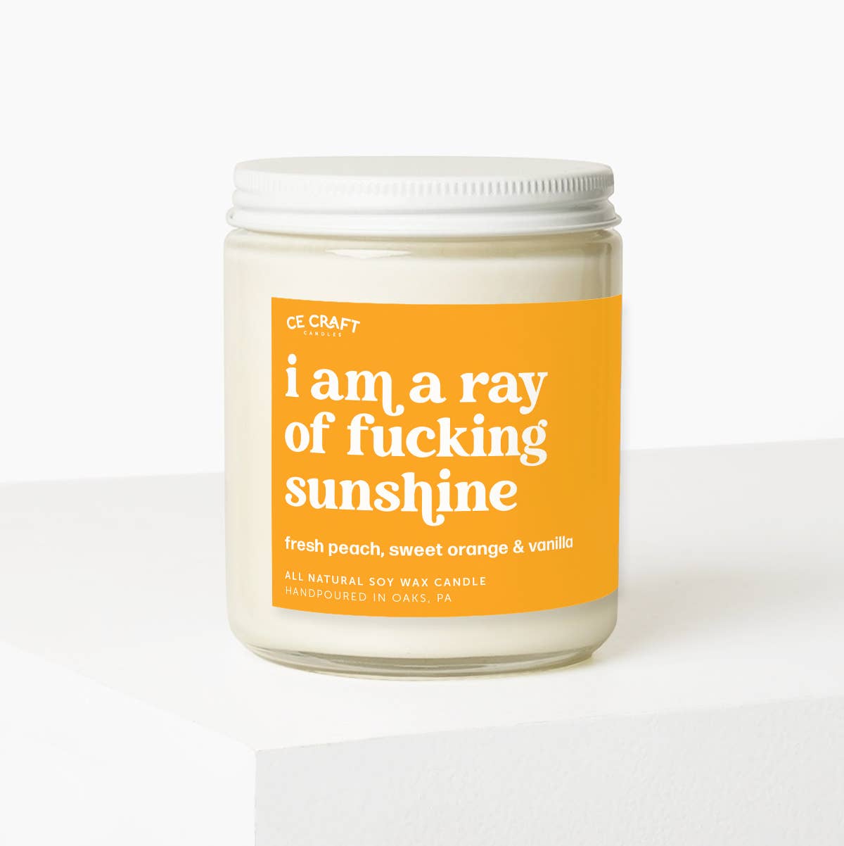 I Am A Ray of F*cking Sunshine Candle: Standard