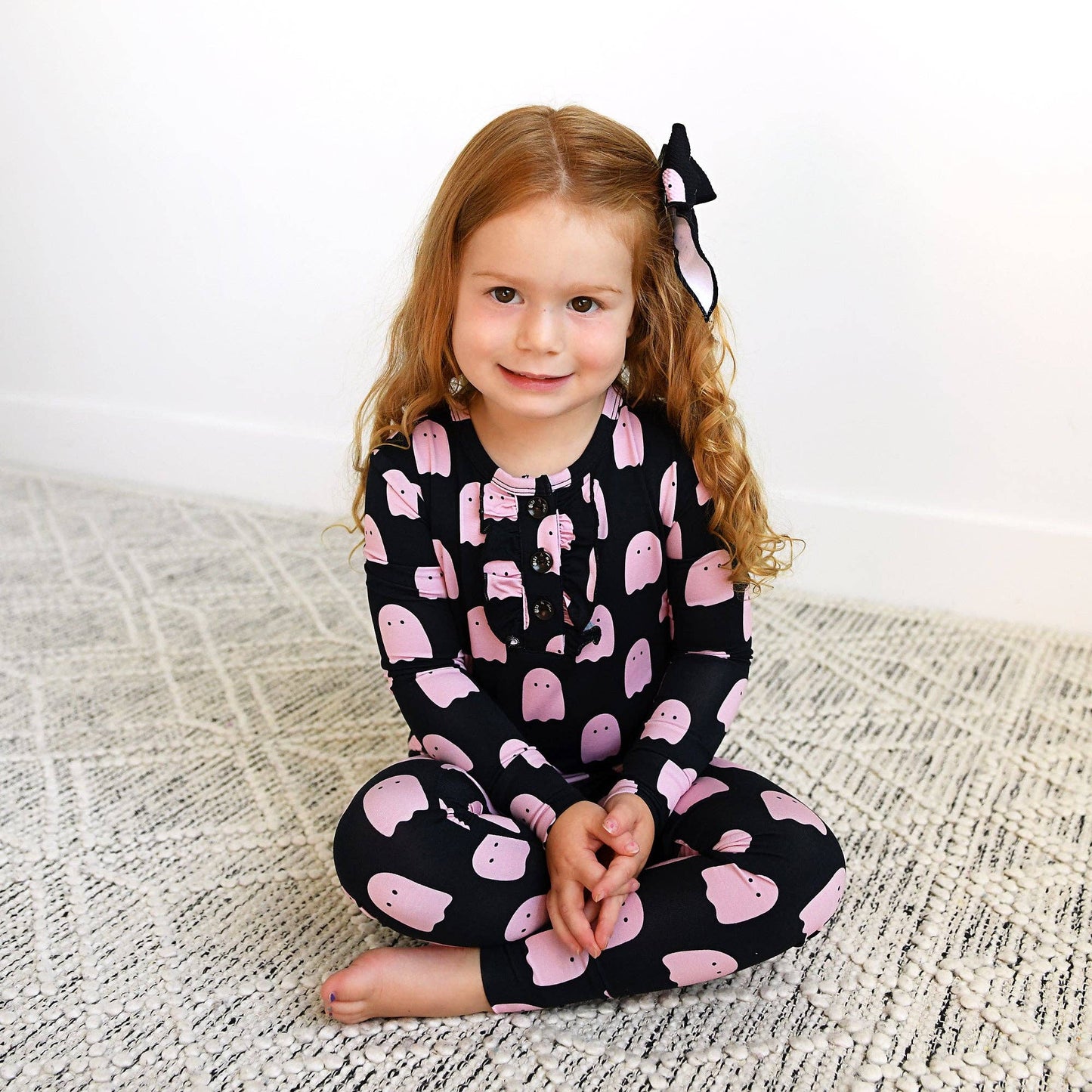 Shade Black Ghost RUFFLE TWO PIECE Bamboo Halloween