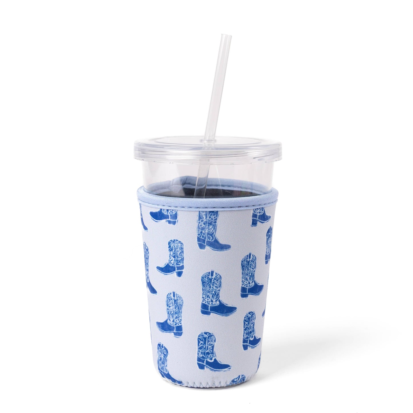 Cowgirl Boots Drink Sleeve, Iced Coffee Koozie: Regular