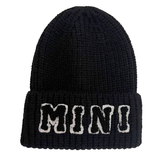 Mini Knit Hat, Obsidian: 0 - 12 mo.