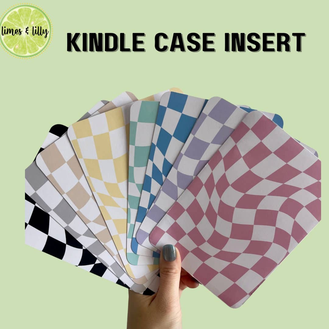 Kindle Insert for Clear Case | Cardstock Insert | Bookish: 8- Pink / Paperwhite 11th Gen