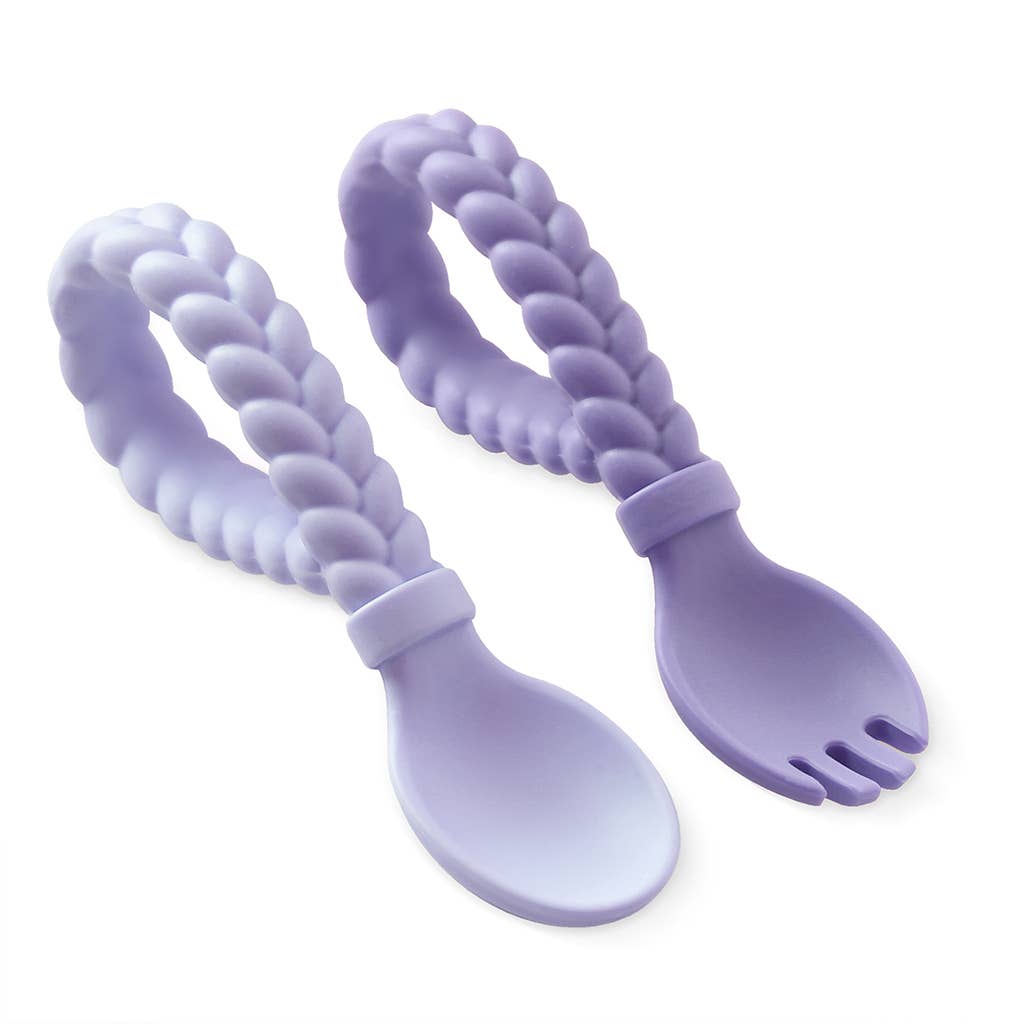 Sweetie Spoons™ Spoon + Fork Set: Buttercream + Toffee