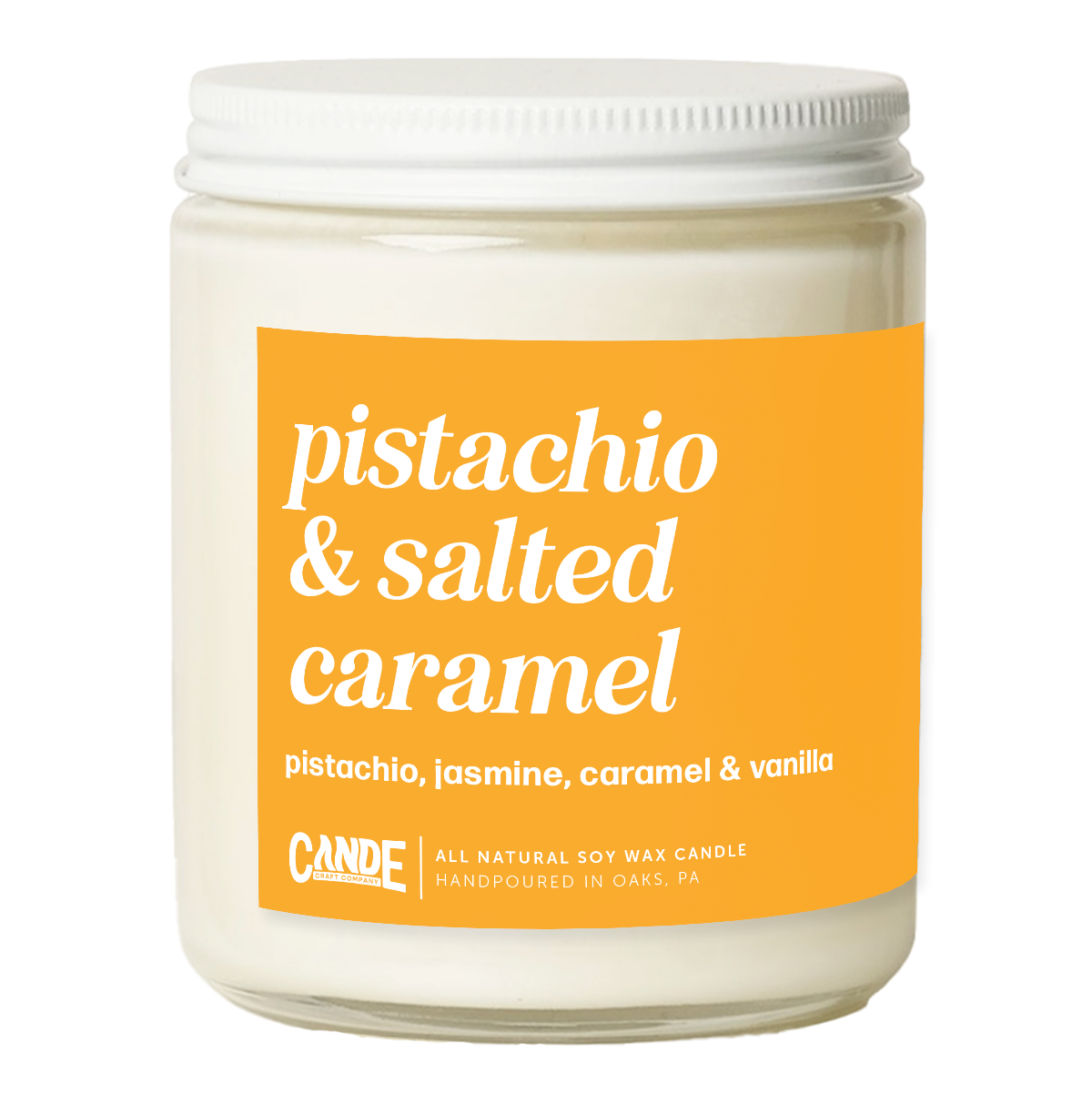 Pistachio & Salted Caramel Candle: 8