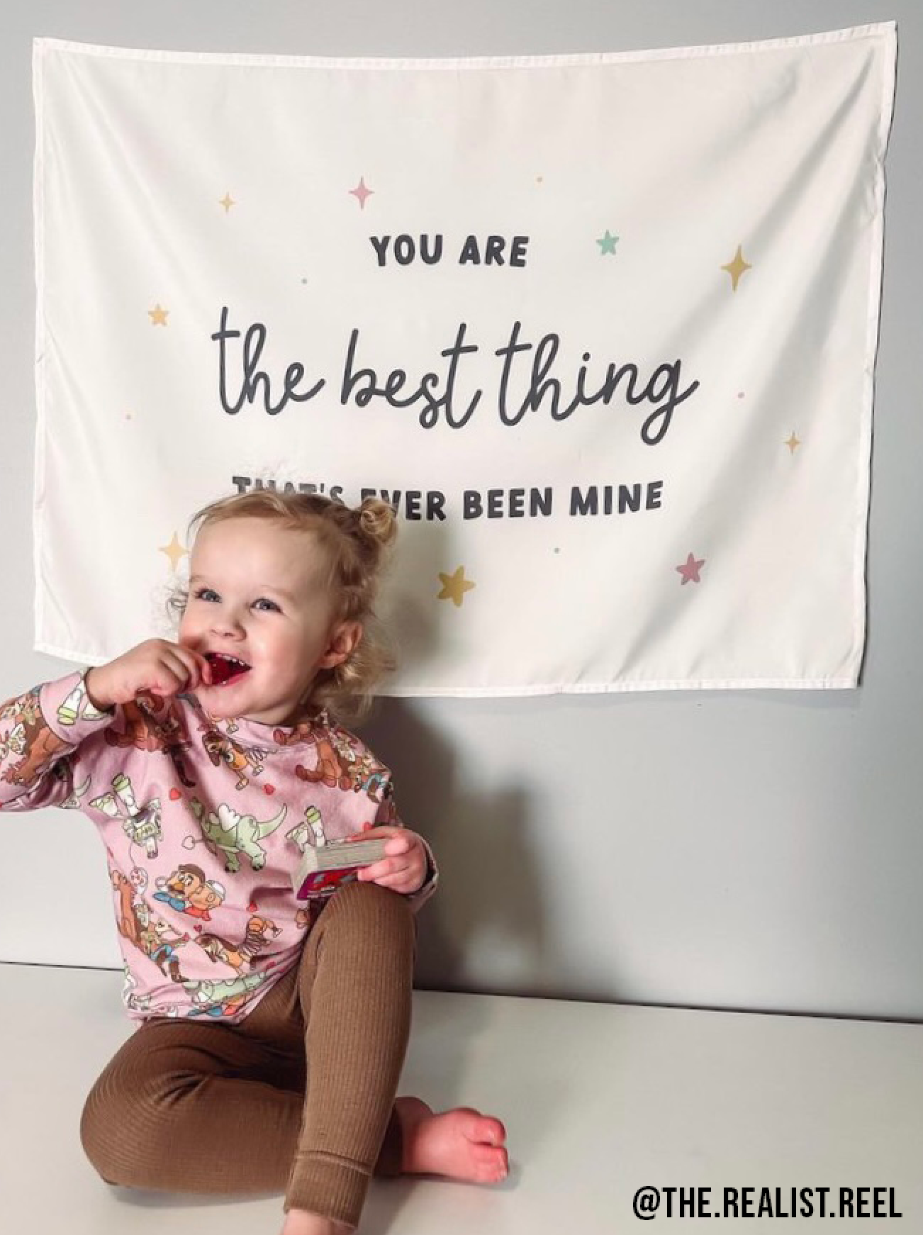 You Are The Best Thing Banner | Fabric Wall Sign: Small 17x13"