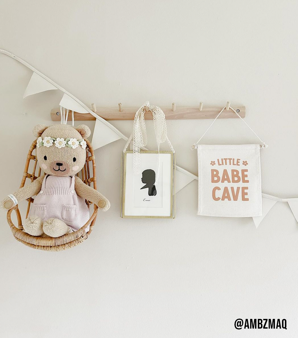 Little Babe Cave Canvas Hang Sign