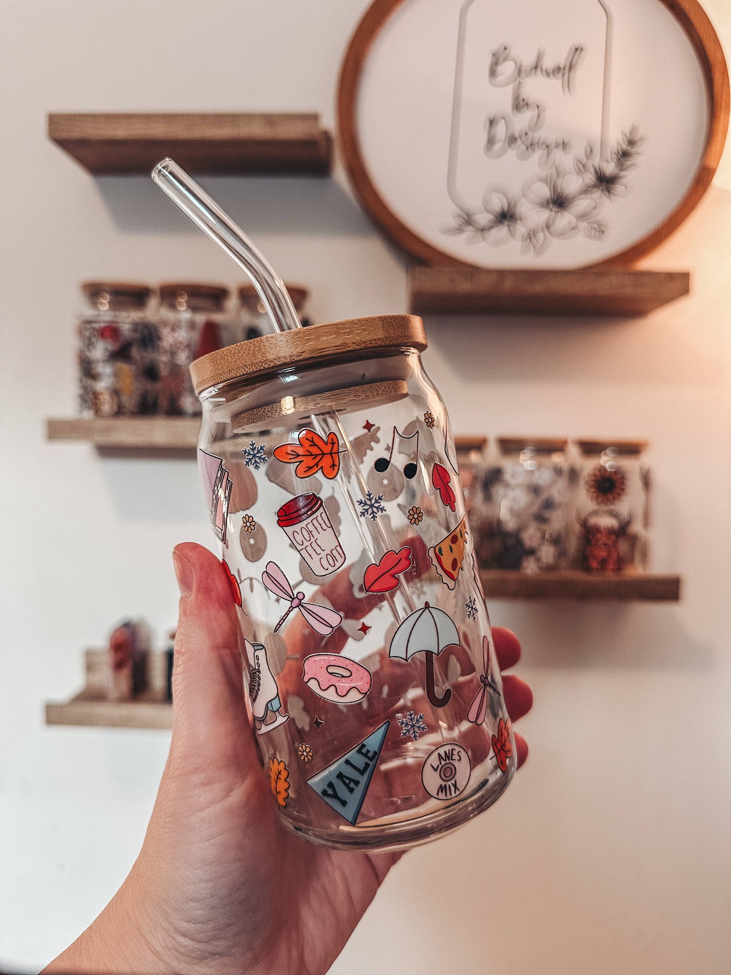 Gilmore Girls Glass Can Cup: 16oz
