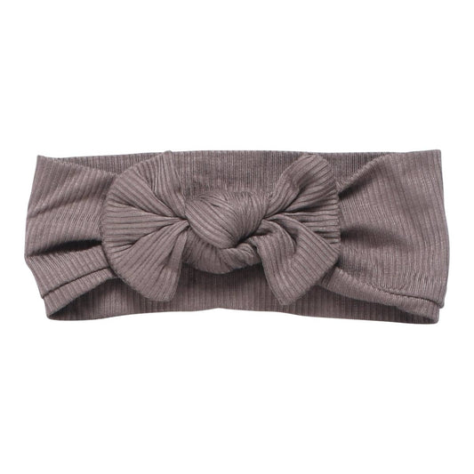 Ultra Soft Baby Headband Bow: Cocoa