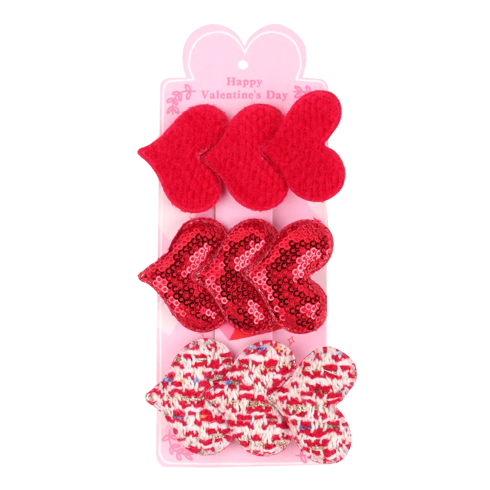 Valentine's Day - Hairbow 3Pc Set