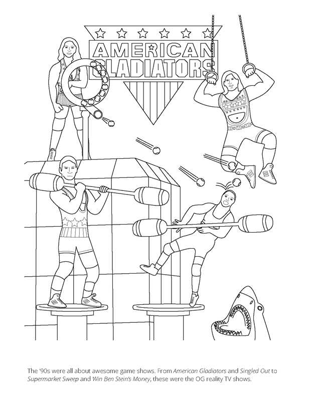 1990s Coloring Book