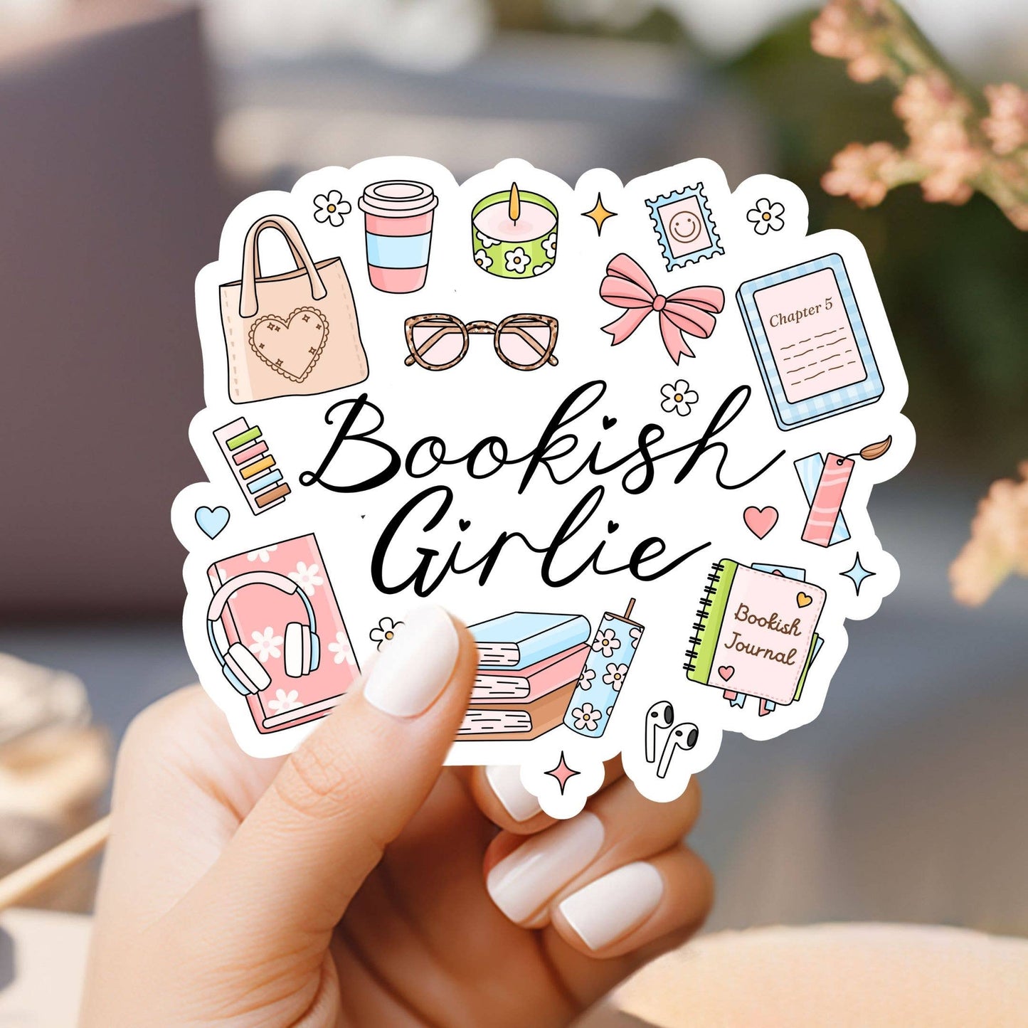Bookish Girlie Sticker