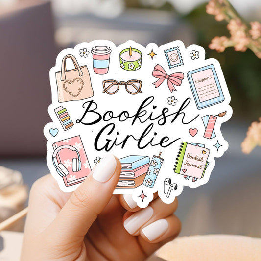 Bookish Girlie Sticker
