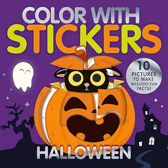 Color with Stickers: Halloween: With 10 Pictures to Make
