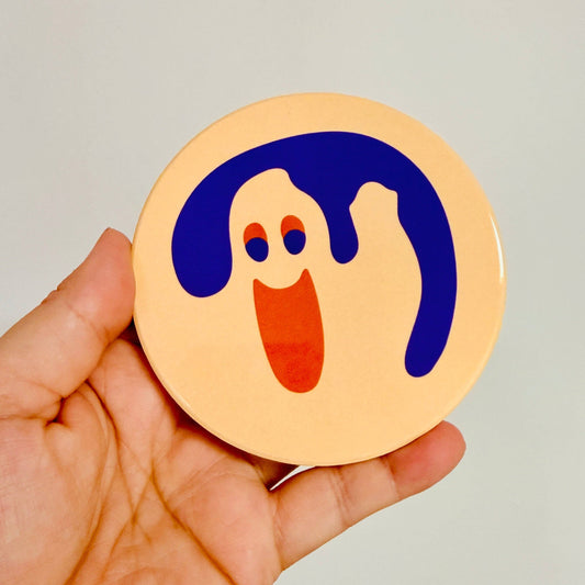 Ceramic Drink Coaster, Halloween Sugar Cookies: Ghost