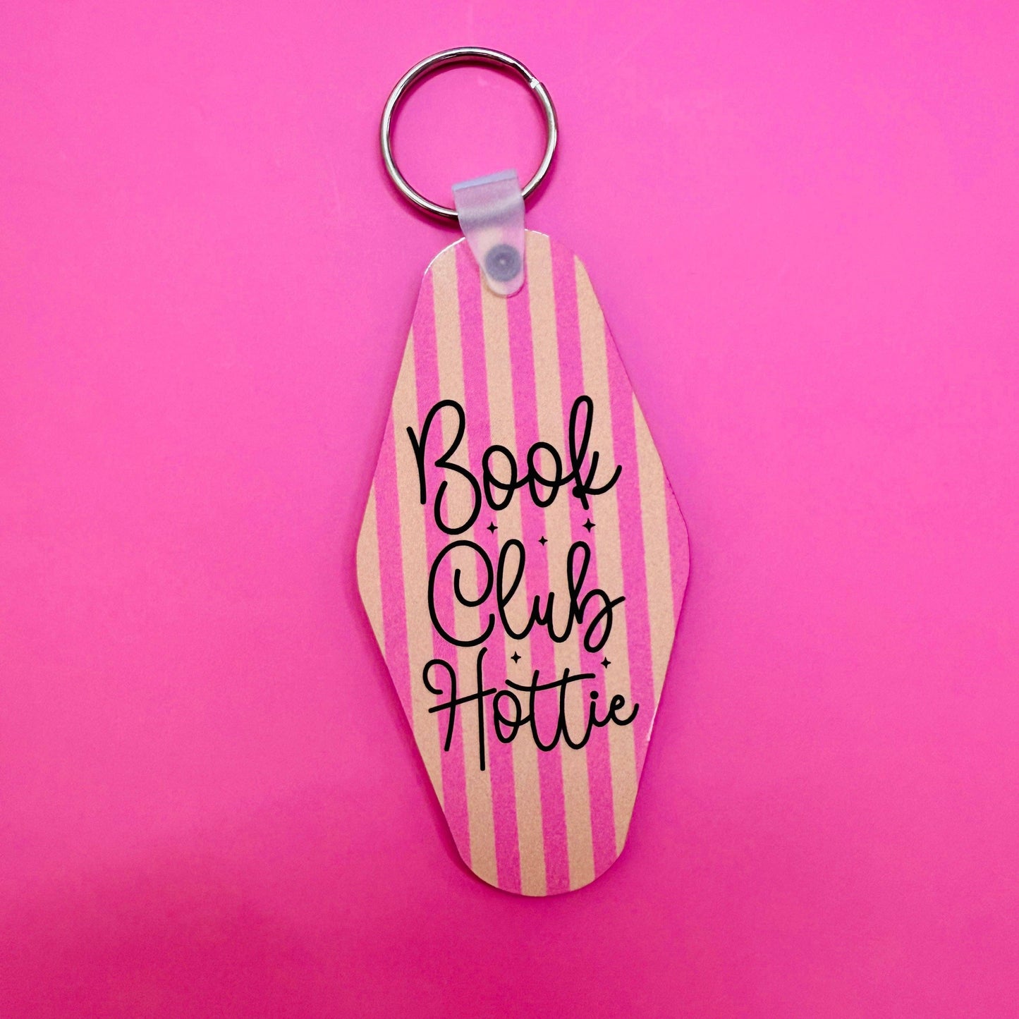 Motel Style Keychain, Book Club Hottie