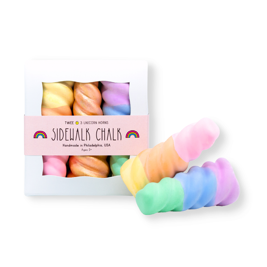 Rainbow Unicorn Horn Handmade Sidewalk Chalk