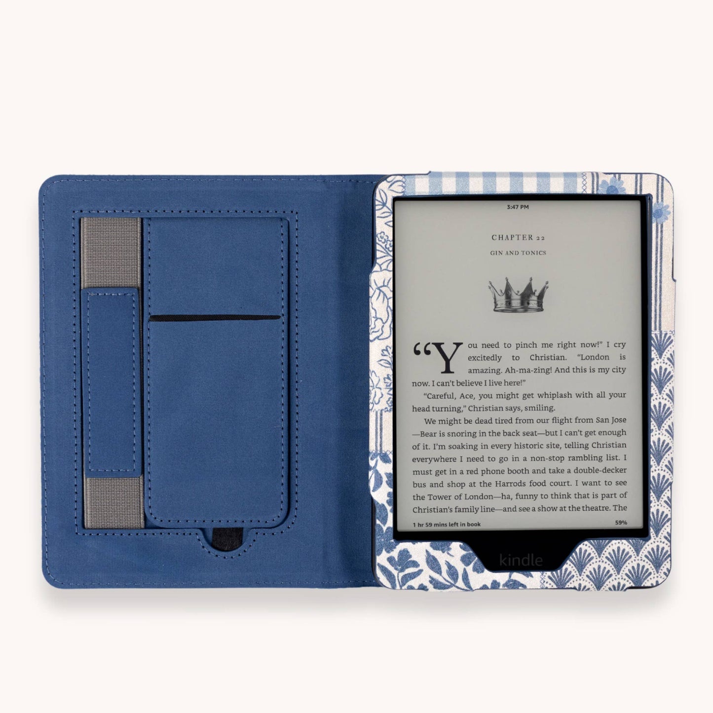 Coastal Patchwork Kindle Case | Bookish & Reading: Kindle Paperwhite (11th Generation)