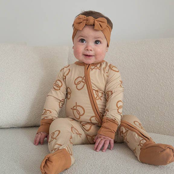 Pretzel | Bamboo Zip Romper