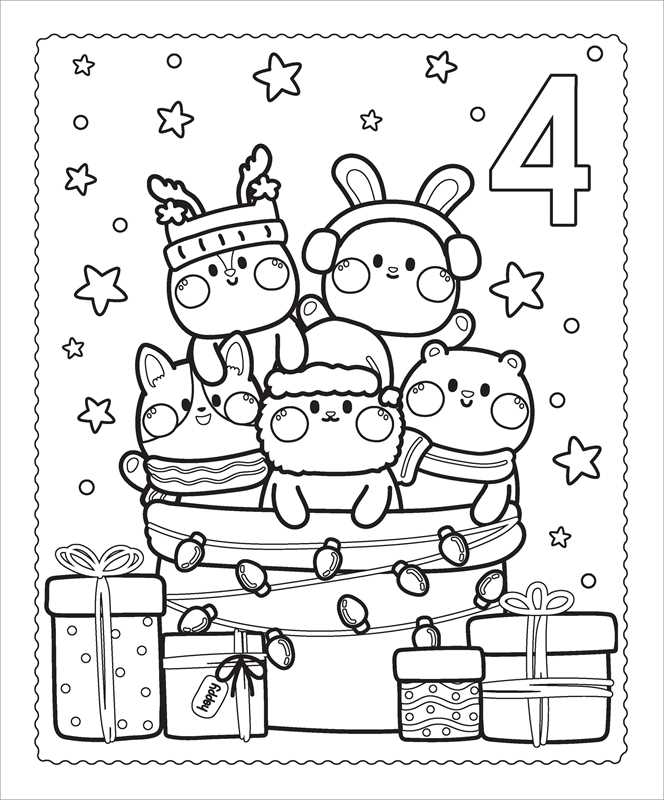 Markerific: Christmas Advent Coloring by: Folders; 48 pages / English