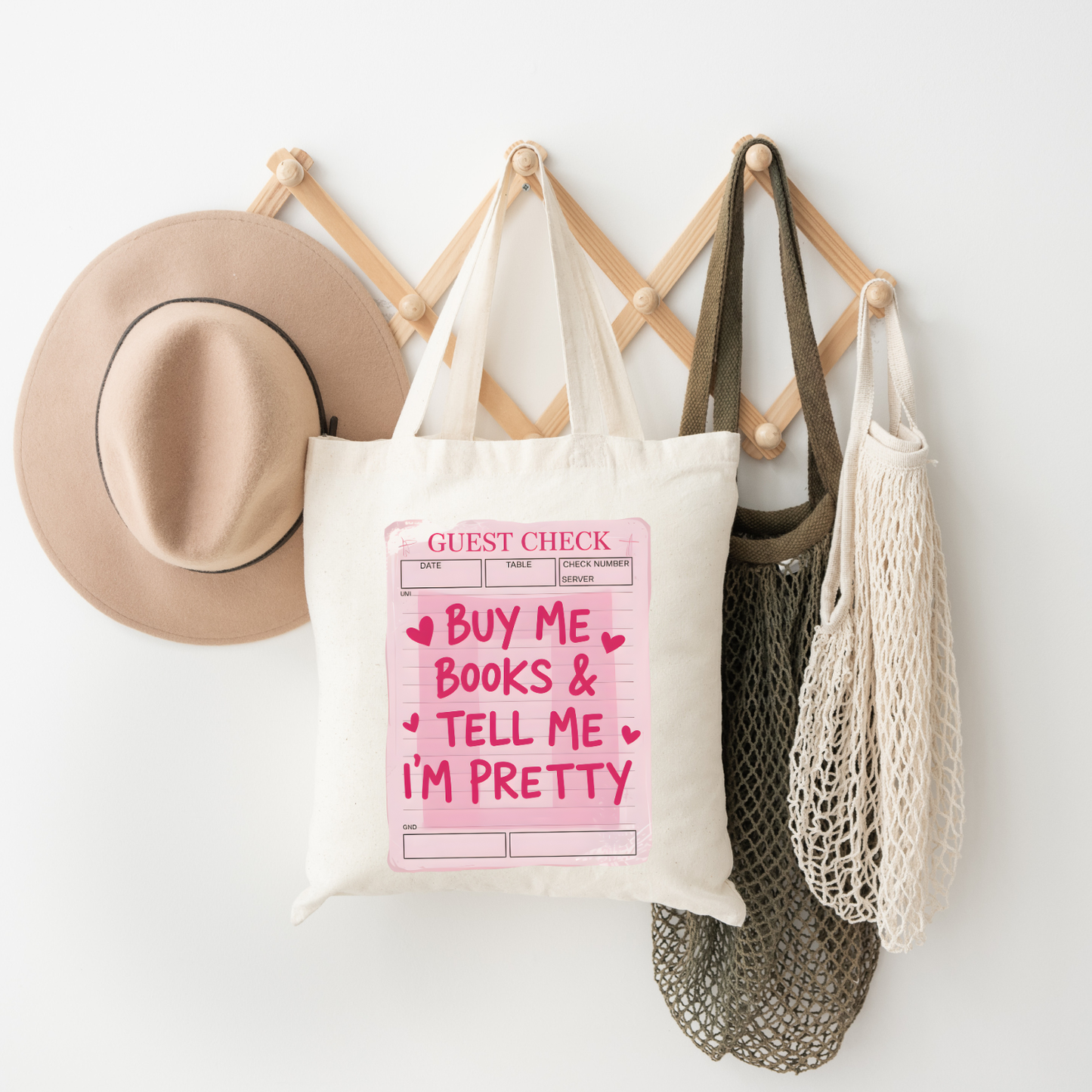 Buy Me Books And Tell Me I'm Pretty - Tote Bag