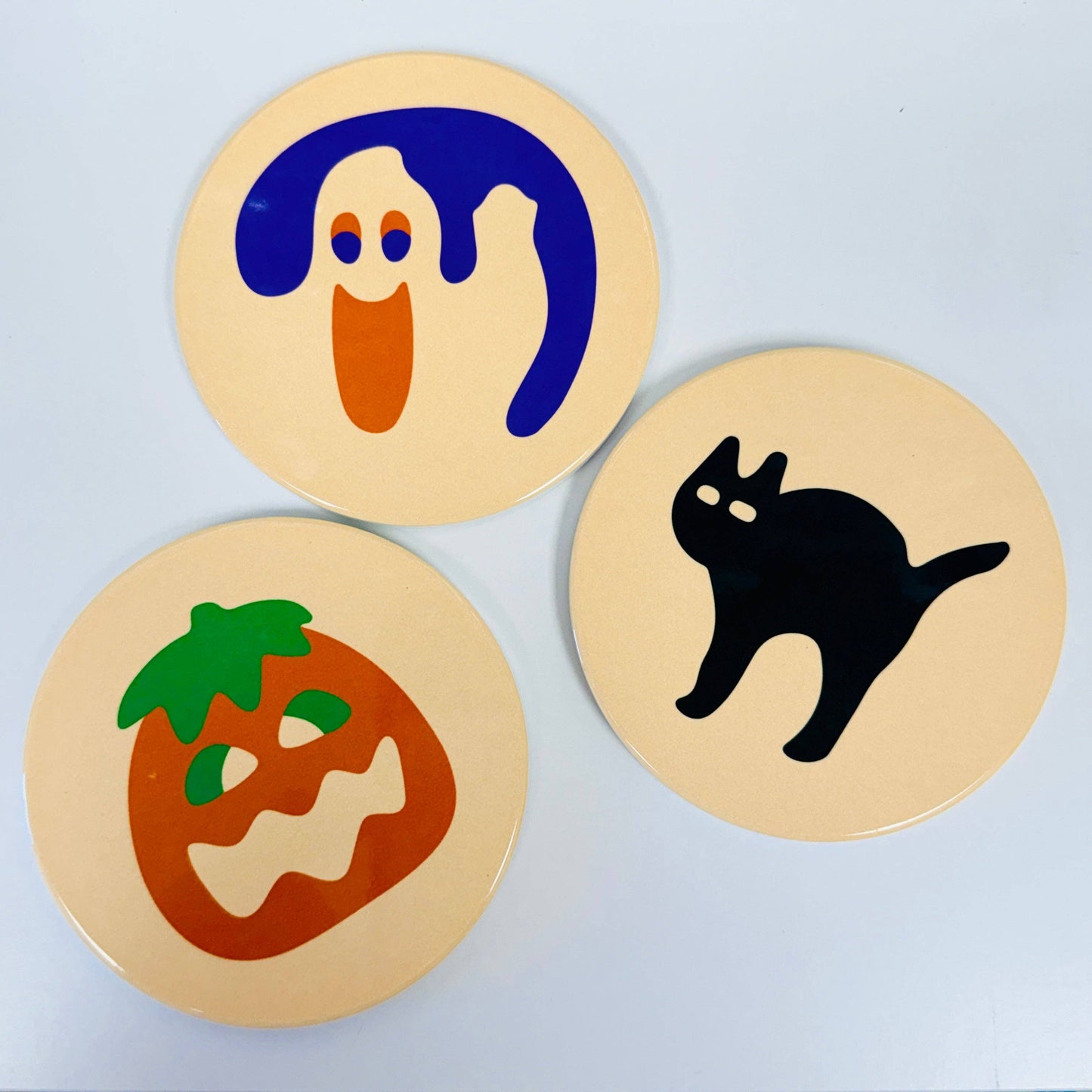 Ceramic Drink Coaster, Halloween Sugar Cookies: Pumpkin