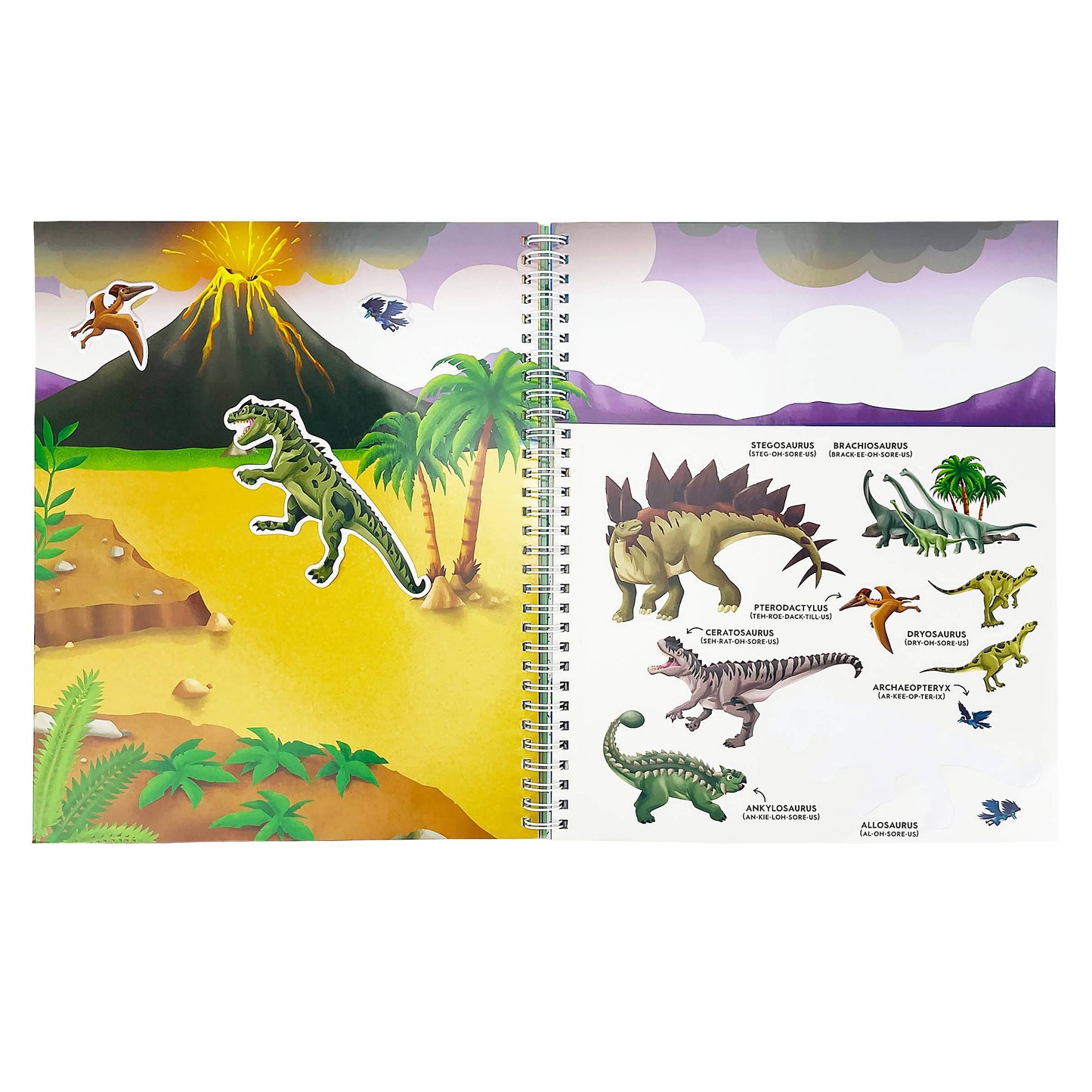 Dinosaurs Sticker & Coloring Activity Book