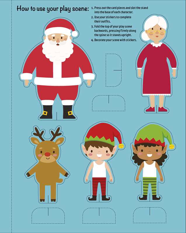 Santa & Friends: Dress-Up Sticker Book by: Paperback; 24 pages / English