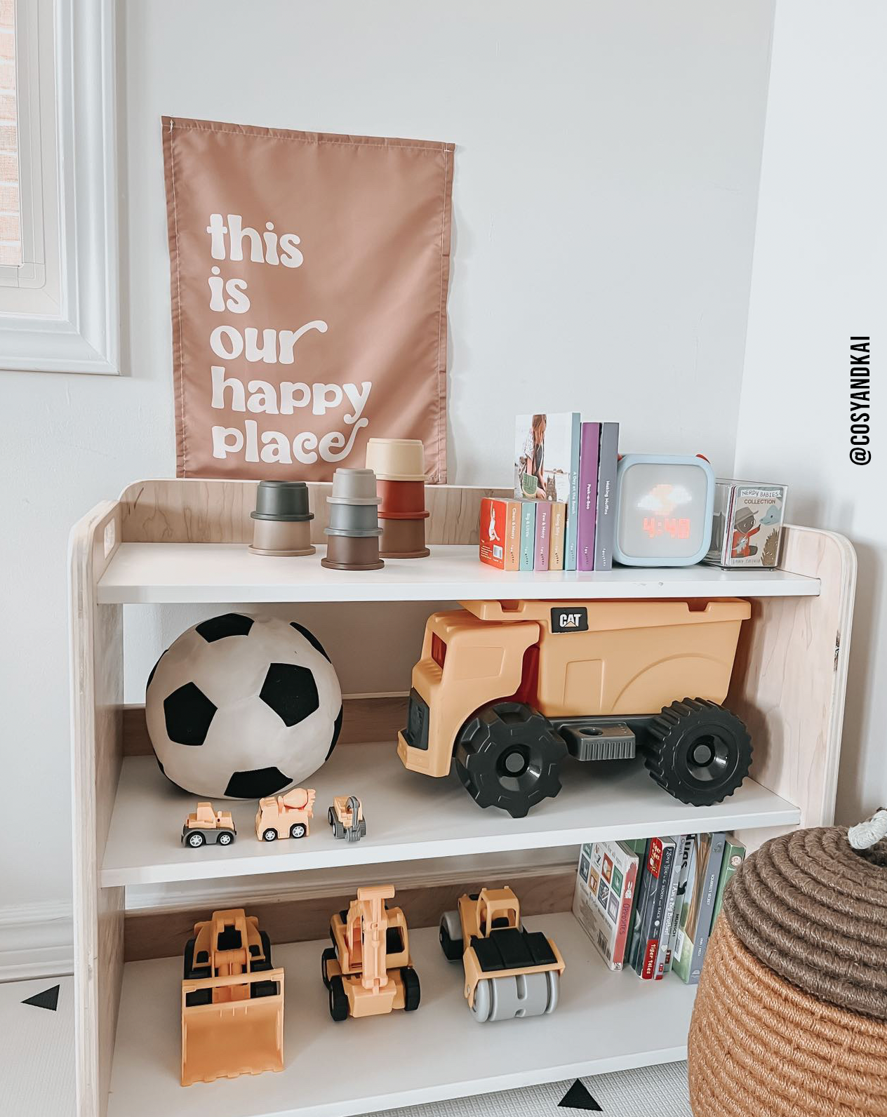 This Is Our Happy Place Banner | Fabric Wall Sign: Original 36x26"