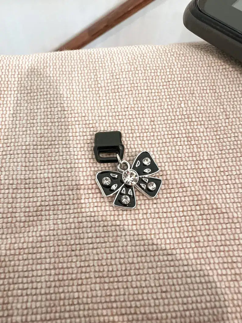 Black Bow Kindle Charm