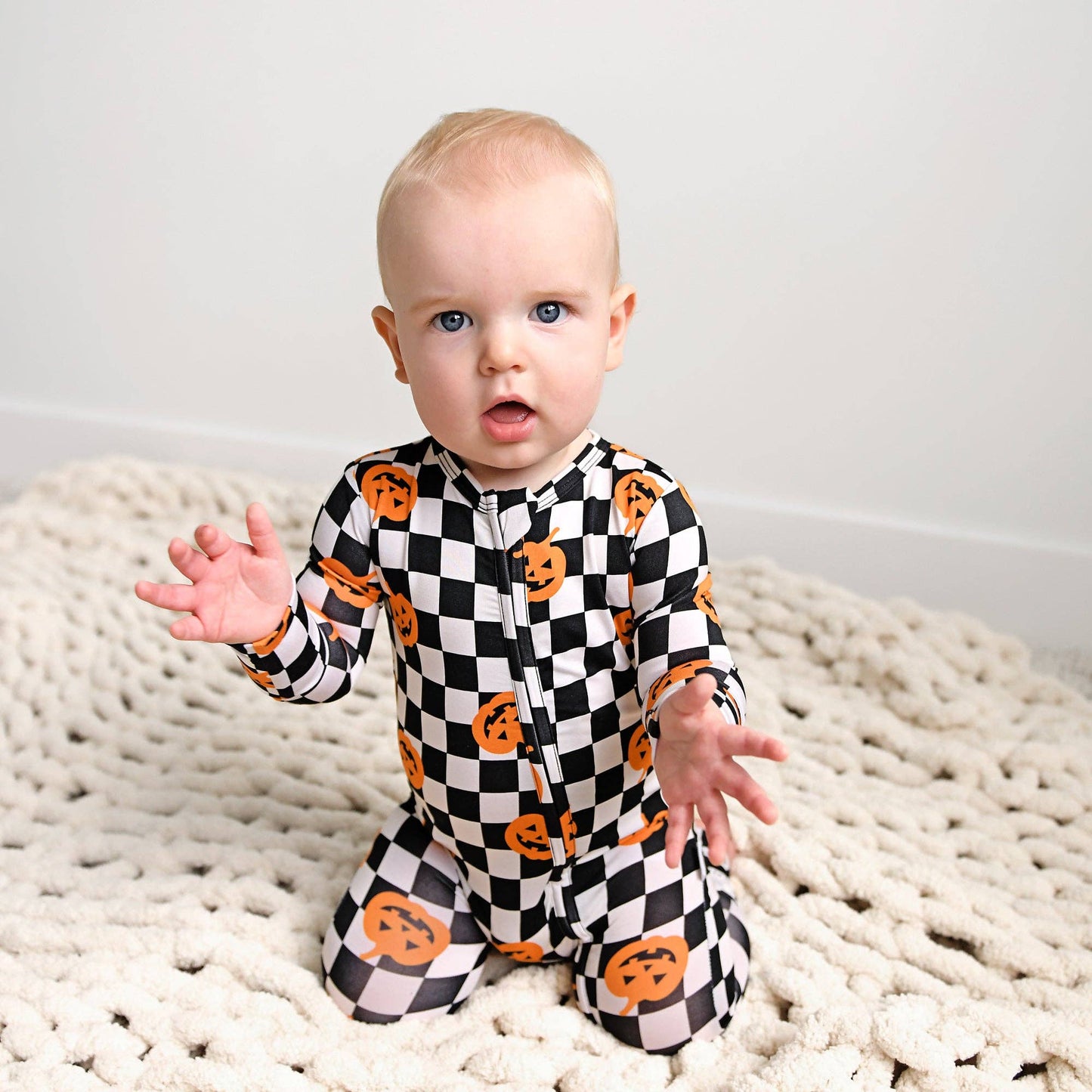 Merlin Pumpkin ZIP Bamboo Halloween Sleepies Little