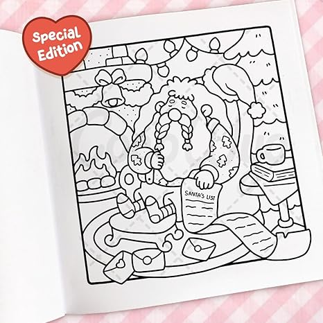 Cozy Christmas: Coloring Book for Adults and Kids