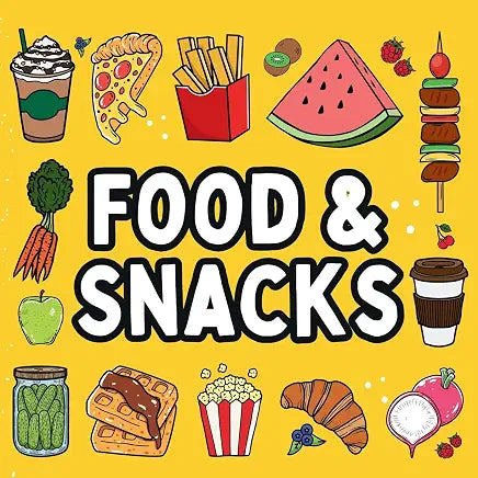 Food and Snacks Coloring Book