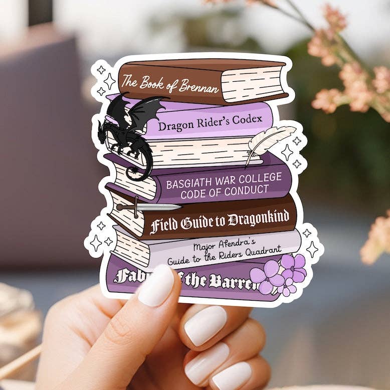 Fourth Wing Books Sticker