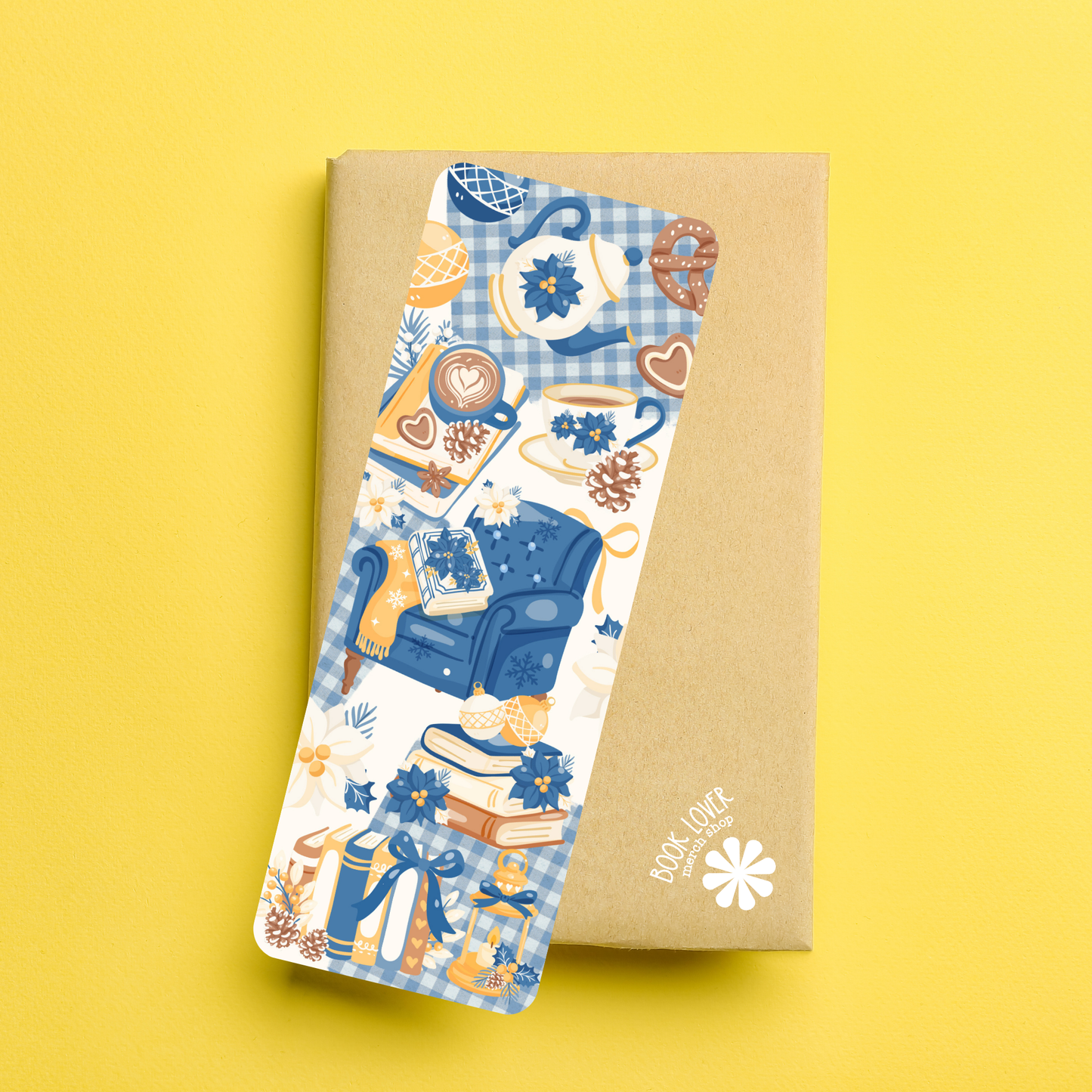 Cozy Frosted Library Bookish Bookmark / Coquette Bookish