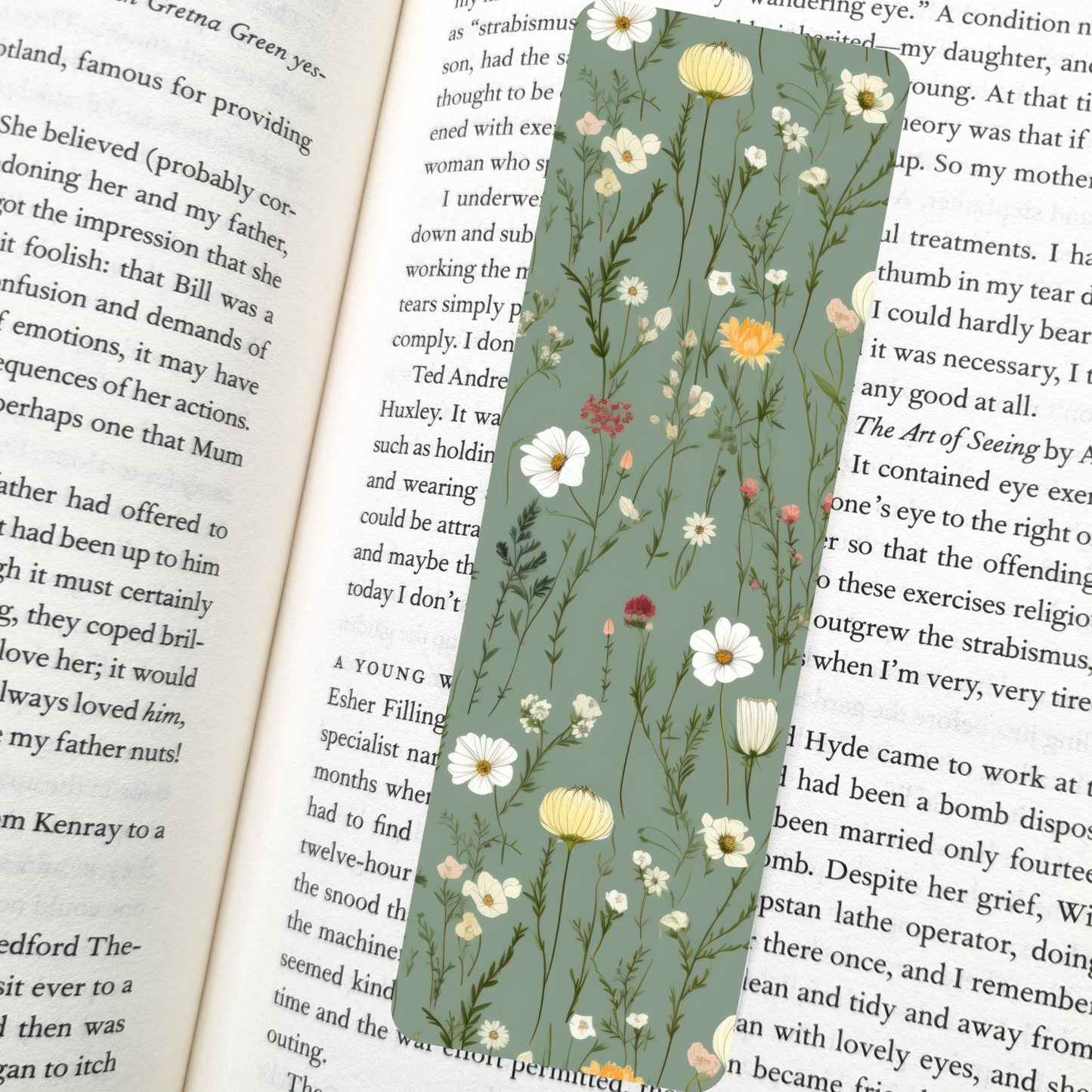 Garden Wildflowers Bookmark | Spring Reading