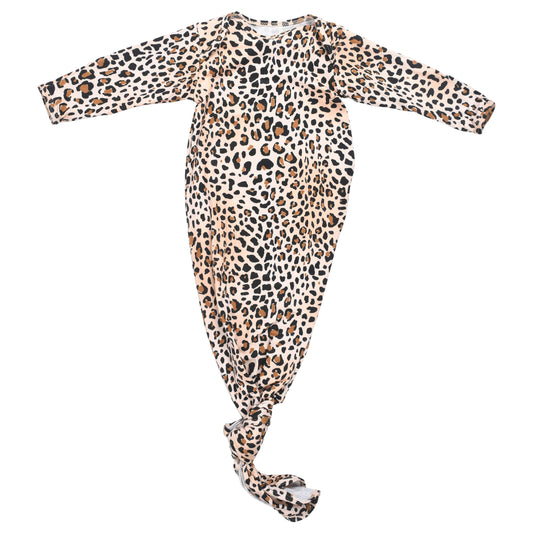 Leopard Knotted Gown: Gown