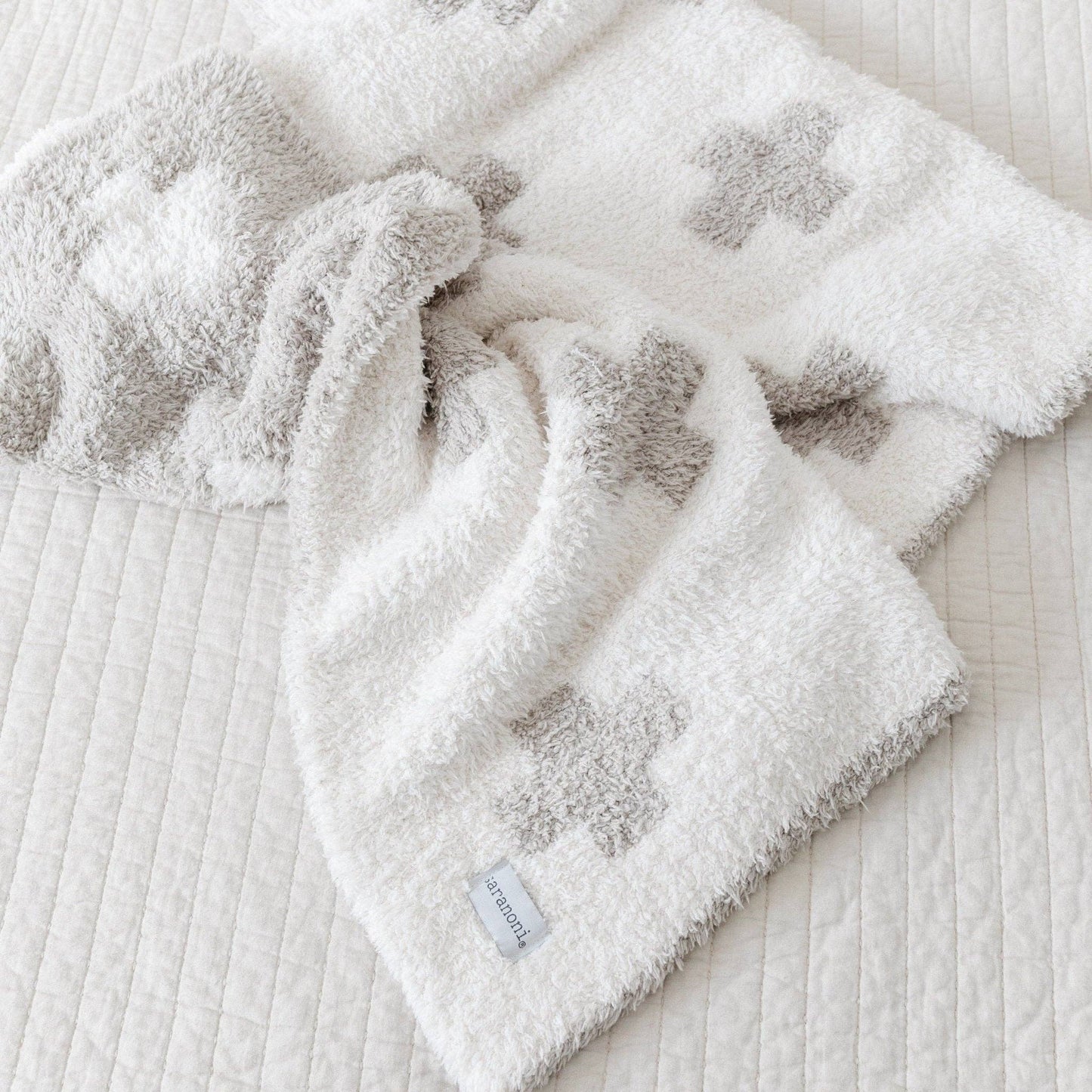 DOUBLE-LAYER BAMBONI® MINI BLANKETS: Mudcloth Double Layer