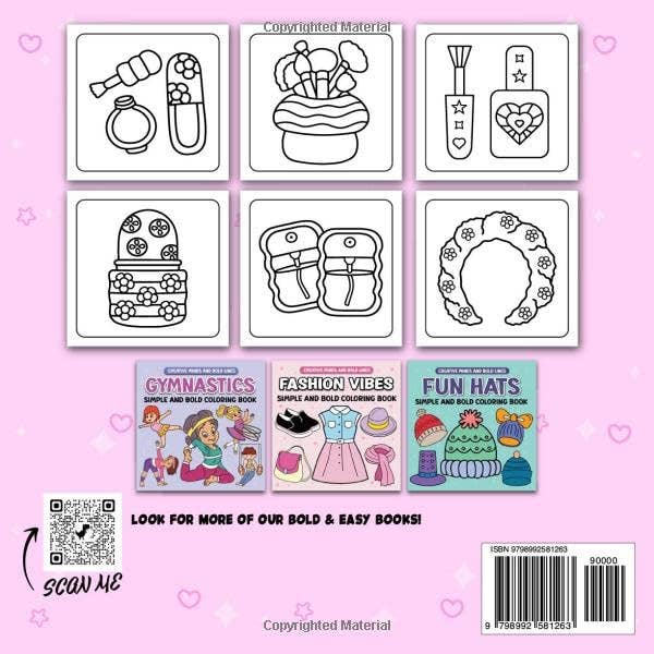 Glow Cosmetics Simple and Bold Coloring Book