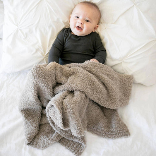 BAMBONI® RECEIVING BLANKETS: Taupe