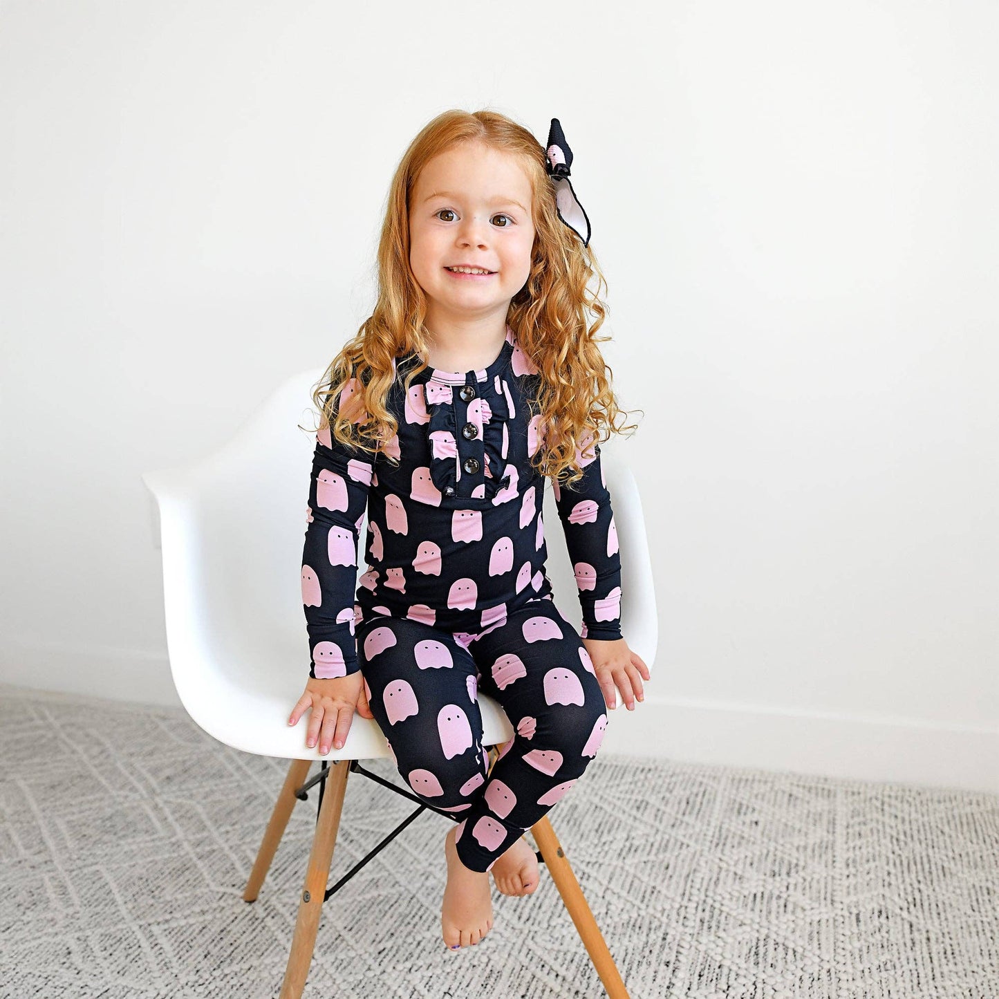Shade Black Ghost RUFFLE TWO PIECE Bamboo Halloween