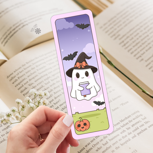 Cute Ghost Bookmark / Halloween Bookish Bookmark