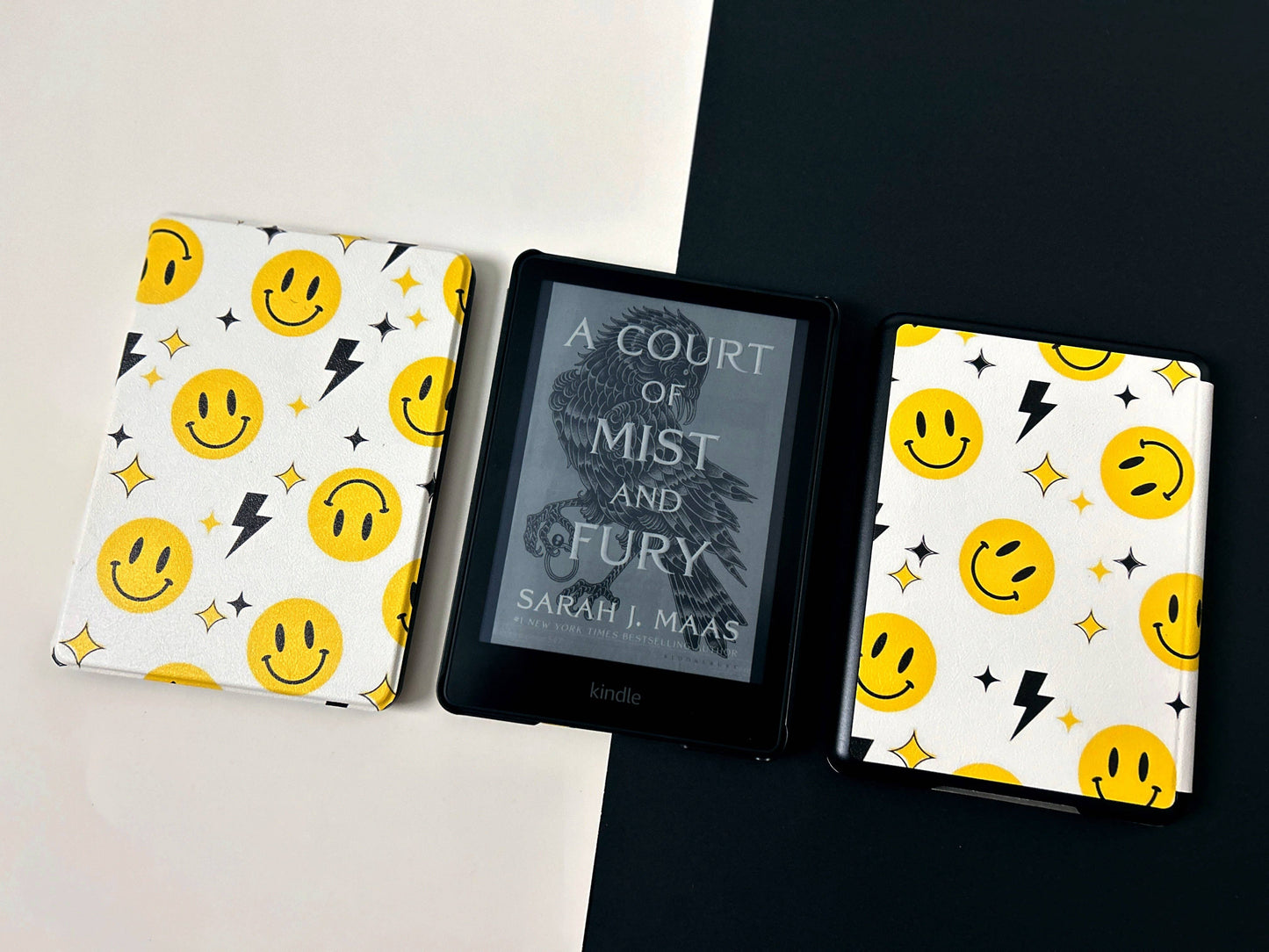 Kindle Case Cover- Smiles and Bolts: Kindle Paperwhite 11th Generation 6.8"