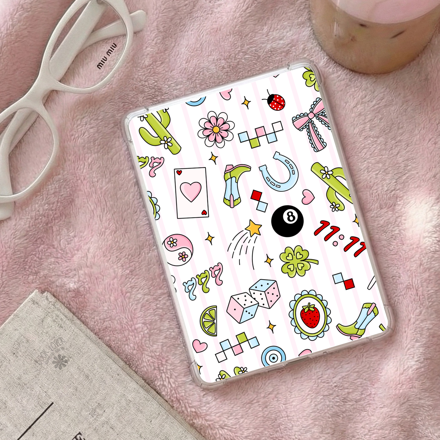 Lucky Kindle Insert / 777 Vegas Laminated Product / Bookish : Glossy Cardstock / Kindle 11 Paperwhite