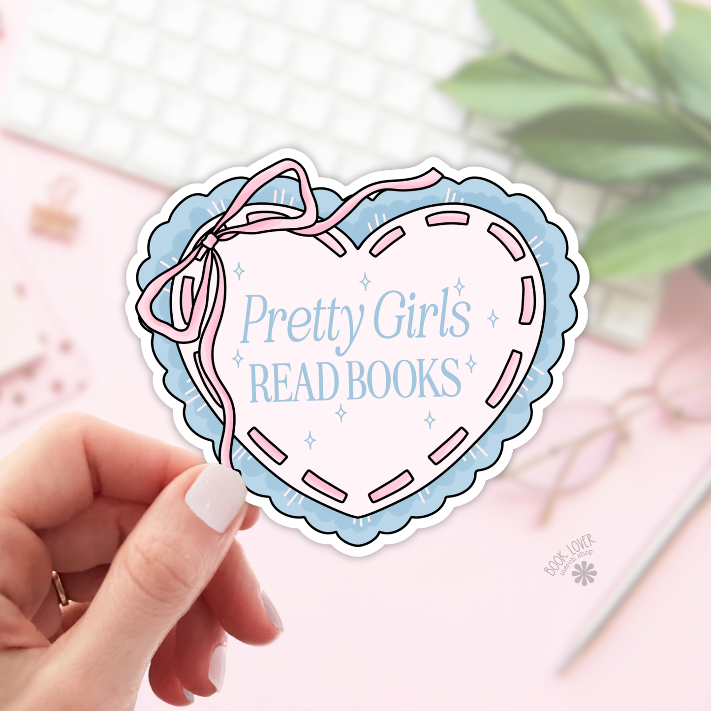 Pretty Girls Read Books Stickers / Bookish Stickers: 3''