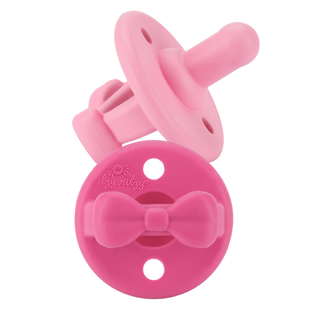 Sweetie Soother™ Pacifier Sets (2-pack): Toast + Buttercream Braids
