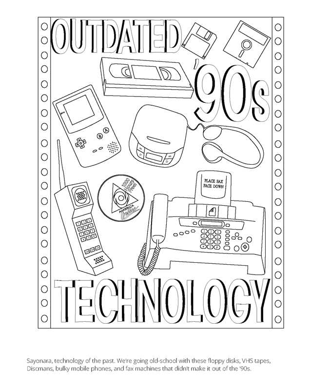 1990s Coloring Book
