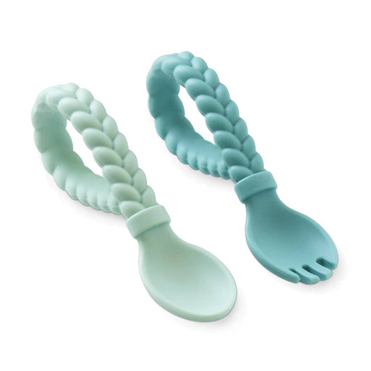 Sweetie Spoons™ Spoon + Fork Set: Mint