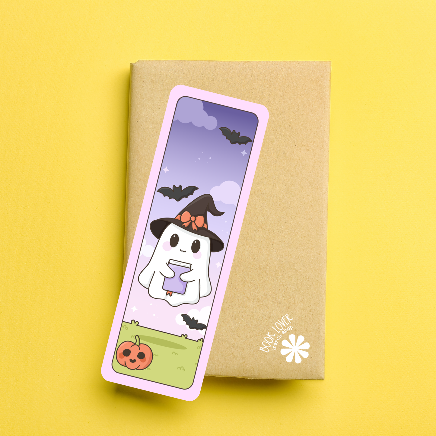 Cute Ghost Bookmark / Halloween Bookish Bookmark