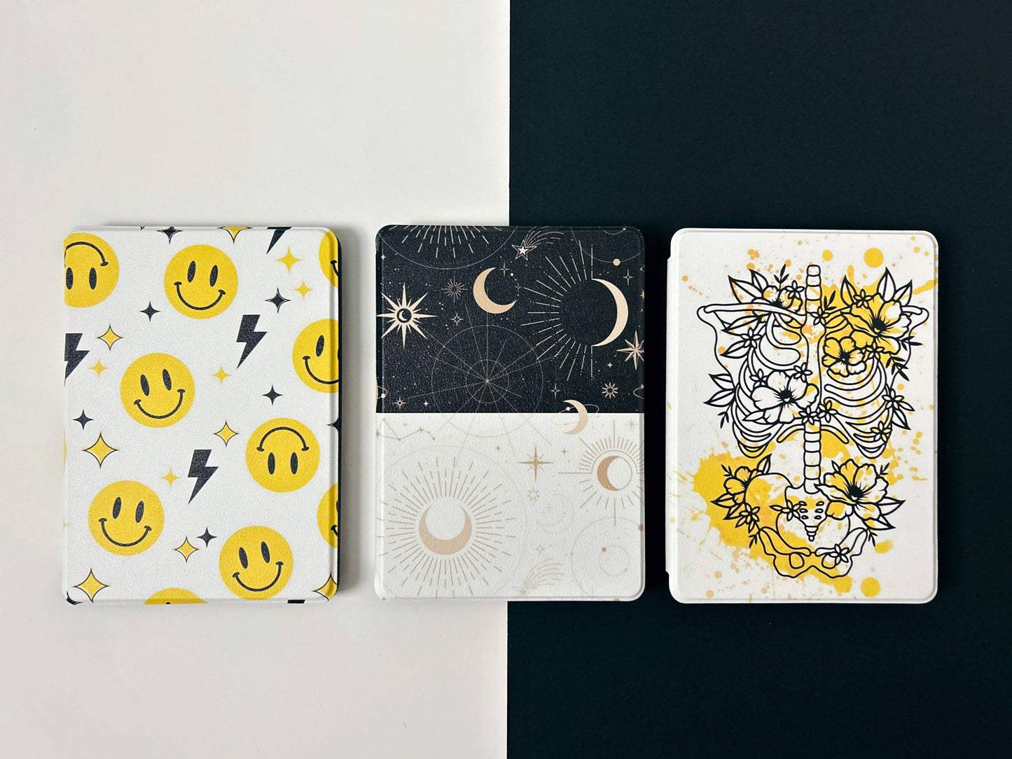 Kindle Case Cover- Smiles and Bolts: Kindle Paperwhite 11th Generation 6.8"
