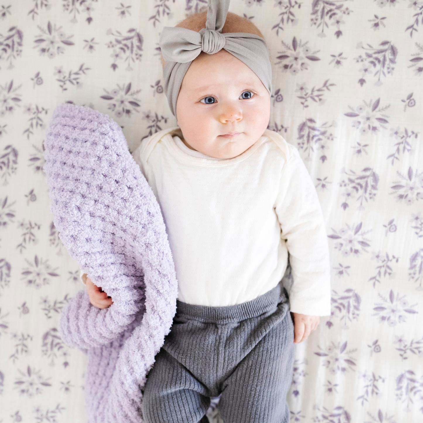 WAFFLE KNIT MINI BLANKETS: Elm